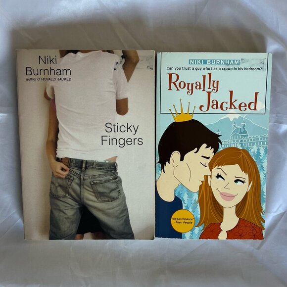 Niki Burnham LOT of 2 - Royally Jacked & Sticky Fingers - 2004, 2005, Paperback - Picture 1 of 4